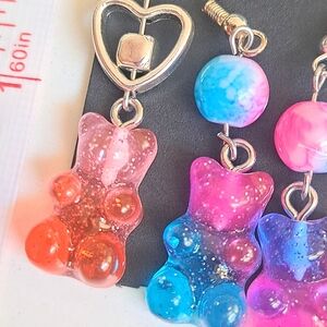 Colorful Gummy Bear Earrings